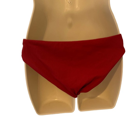 Becca Fine Line American Bikini Bottom, Women's Small Adobe Color Brick Red NWT - Picture 3 of 8